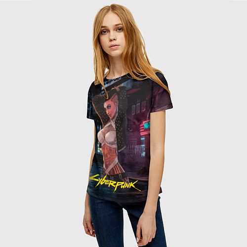 Женская футболка Girl Vi cyberpunk2077 / 3D-принт – фото 3