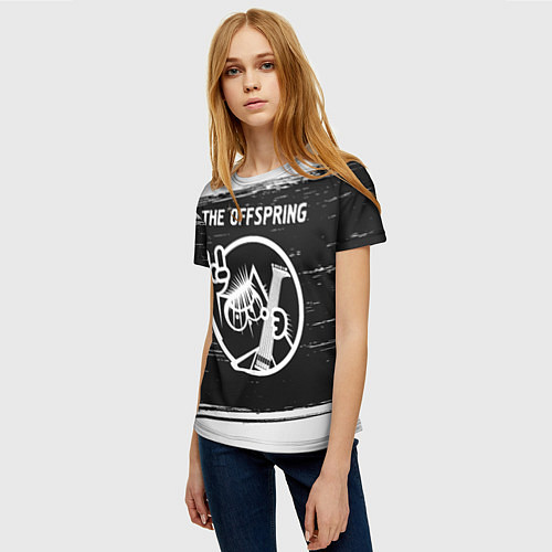 Женская футболка The Offspring КОТ Краска / 3D-принт – фото 3