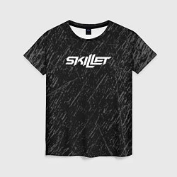 Футболка женская Skillet Скиллет Logotip, цвет: 3D-принт