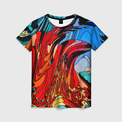 Футболка женская Abstract color pattern Fashion 2022, цвет: 3D-принт