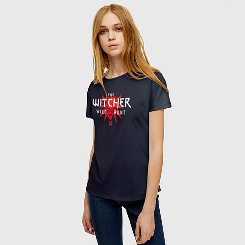 Женская футболка THE WITCHER MONSTER SLAYER ВОЛК / 3D-принт – фото 3