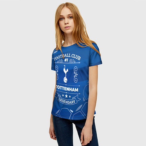 Женская футболка Tottenham FC 1 / 3D-принт – фото 3