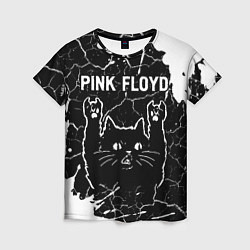 Футболка женская Pink Floyd Rock Cat, цвет: 3D-принт