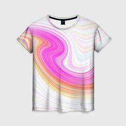 Футболка женская Abstract gradient lines, цвет: 3D-принт