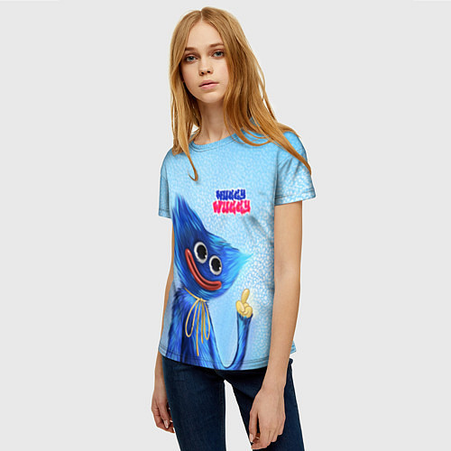 Женская футболка Скромный Хаги Ваги / 3D-принт – фото 3