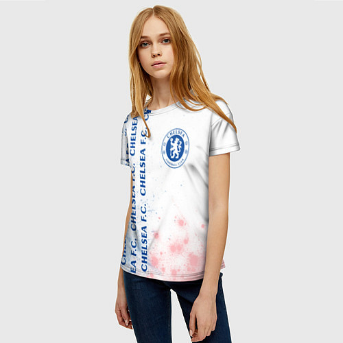 Женская футболка CHELSEA Краска / 3D-принт – фото 3
