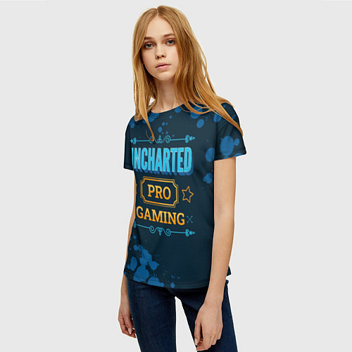 Женская футболка Uncharted Gaming PRO / 3D-принт – фото 3