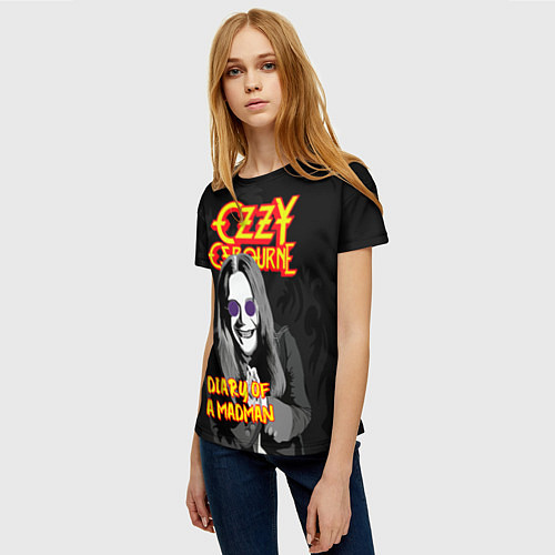 Женская футболка OZZY OSBOURNE ОЗЗИ ОСБОРН / 3D-принт – фото 3
