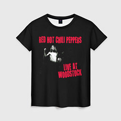Футболка женская Live at Woodstock - Red Hot Chili Peppers, цвет: 3D-принт