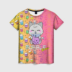 Футболка женская Bubble Tea - Бабл Ти, цвет: 3D-принт