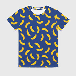Футболка женская Banana style Банана стайл, веселый банановый патте, цвет: 3D-принт