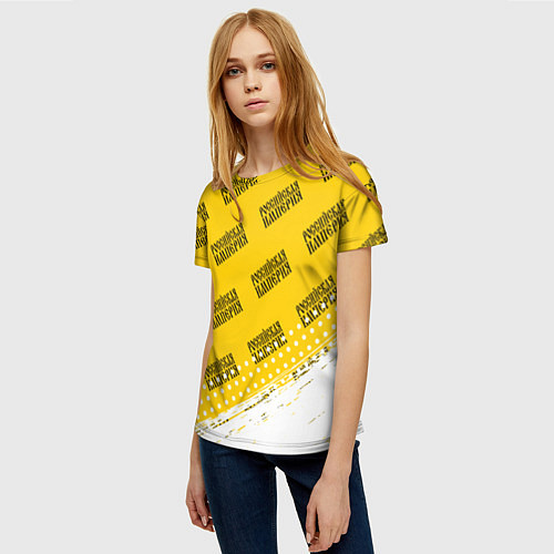 Женская футболка RUSSIAN EMPIRE Краски Паттерн / 3D-принт – фото 3