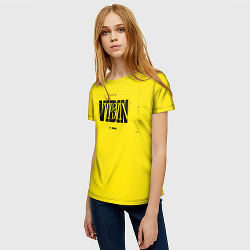 Женская футболка FORTNITE VIBIN / 3D-принт – фото 3