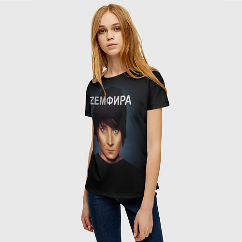 Женская футболка Zемфира Талгатовна Рамазанова / 3D-принт – фото 3