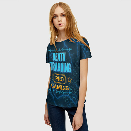 Женская футболка Игра Death Stranding: PRO Gaming / 3D-принт – фото 3