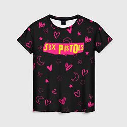 Футболка женская Sex Pistols Секс Пистолз, цвет: 3D-принт