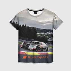 Футболка женская Audi Sport Racing team Ауди Спорт Гоночная команда, цвет: 3D-принт