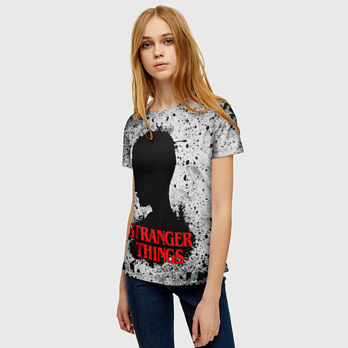 Женская футболка Очень странные дела Stranger things / 3D-принт – фото 3