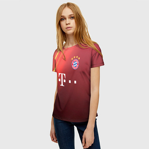 Женская футболка Bayern munchen T / 3D-принт – фото 3