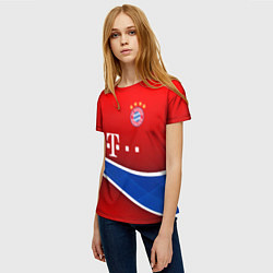 Футболка женская Bayern munchen sport, цвет: 3D-принт — фото 2