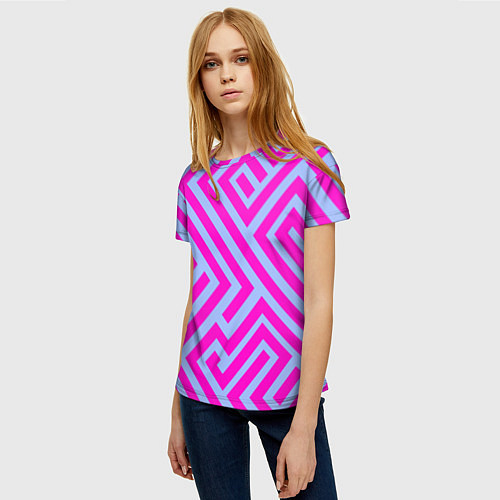 Женская футболка Trend pattern / 3D-принт – фото 3