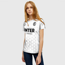 Футболка женская Inter Champions Униформа, цвет: 3D-принт — фото 2