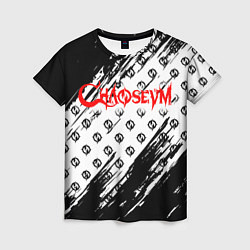 Футболка женская Chaoseum Pattern Logo, цвет: 3D-принт