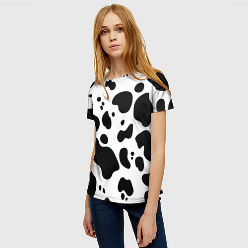 Женская футболка Пятна Далматина / 3D-принт – фото 3
