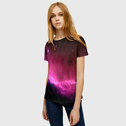 Футболка женская Night Nebula, цвет: 3D-принт — фото 2