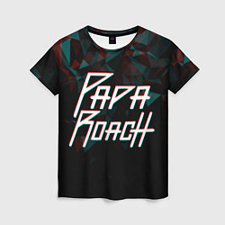 Футболка женская Papa roach Glitch Big Logo, цвет: 3D-принт