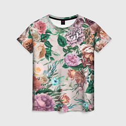 Футболка женская Color floral pattern Expressionism Summer, цвет: 3D-принт