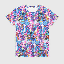 Женская футболка POPPY PLAYTIME HAGGY WAGGY AND KISSY MISSY LOVE