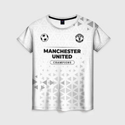 Женская футболка Manchester United Champions Униформа