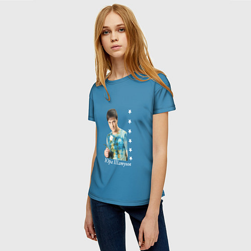 Женская футболка Юра Шатунов легенда / 3D-принт – фото 3