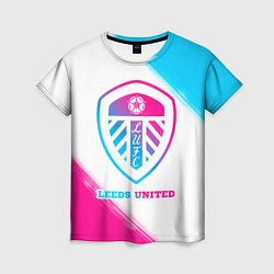 Футболка женская Leeds United Neon Gradient, цвет: 3D-принт