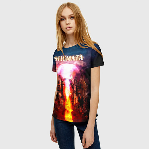 Женская футболка Stigmata альбом / 3D-принт – фото 3