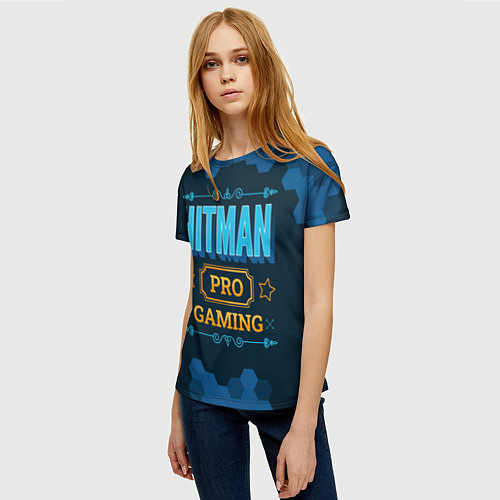 Женская футболка Игра Hitman: PRO Gaming / 3D-принт – фото 3