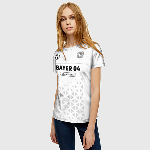 Женская футболка Bayer 04 Champions Униформа / 3D-принт – фото 3