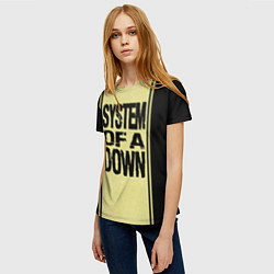 Футболка женская System of a Down: 5 Album Bundle, цвет: 3D-принт — фото 2