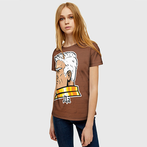 Женская футболка Рогал Дорн Да 3d wall / 3D-принт – фото 3