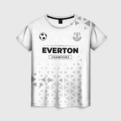 Женская футболка Everton Champions Униформа