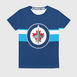 Футболка женская Виннипег Джетс форма, цвет: 3D-принт
