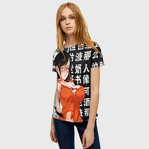 Женская футболка Цубаса Ханэкава - monogatari series / 3D-принт – фото 3