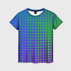 Футболка женская Blue Green gradient, цвет: 3D-принт