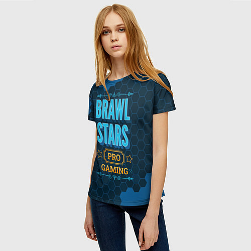 Женская футболка Игра Brawl Stars: PRO Gaming / 3D-принт – фото 3