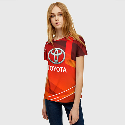 Женская футболка Toyota Abstraction Sport / 3D-принт – фото 3