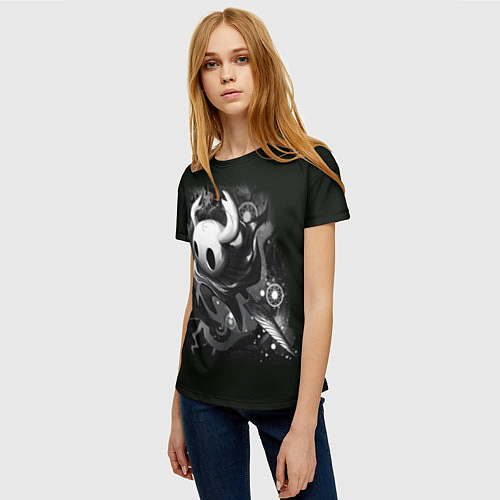 Женская футболка Hollow Knight рисунок / 3D-принт – фото 3