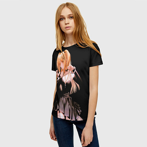 Женская футболка Миса Амане - Тетрадь смерти / 3D-принт – фото 3