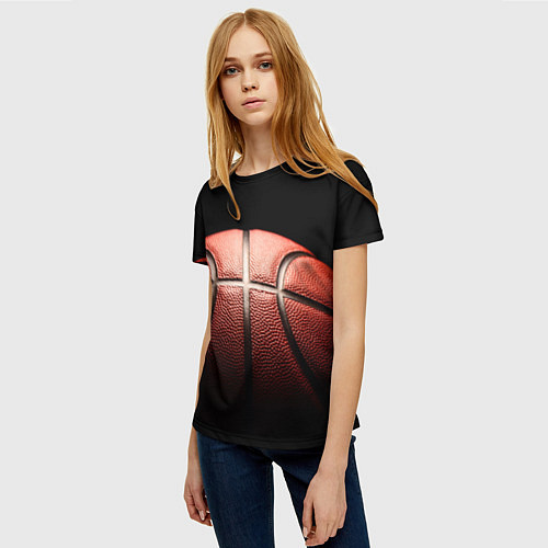 Женская футболка Basketball ball / 3D-принт – фото 3
