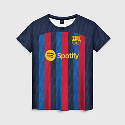 Футболка женская Барселона форма 20222023, цвет: 3D-принт